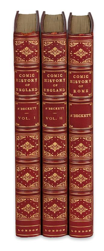 (LEECH, JOHN.) ABeckett (Gilbert Abbott). The Comic History of England * The Comic History of Rome.